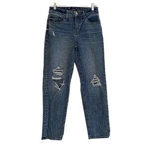 Express Blue Boyfriend Jeans